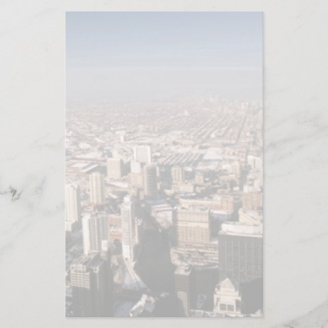 Panoramic view of the city stationery (Front)