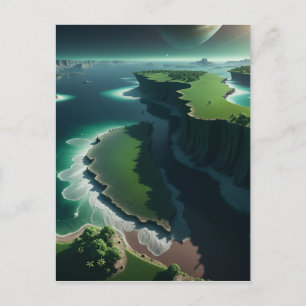 Panoramic view of the Kingdom of Jupiter with its Holiday Postcard