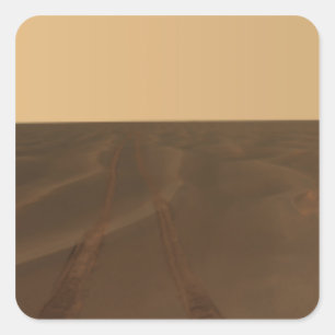 Panoramic view of the plains of Meridiani Square Sticker