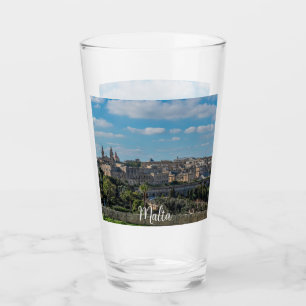 Panoramic view of Valletta old town in Malta Glass