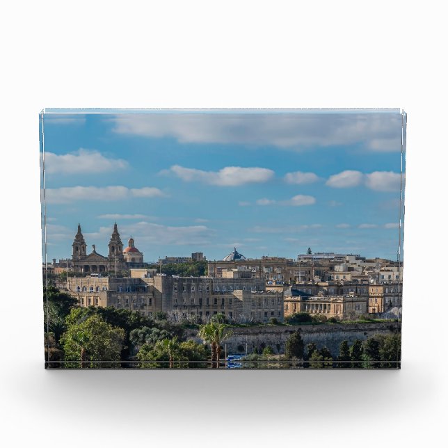 Panoramic view of Valletta old town in Malta Photo Block (Front)