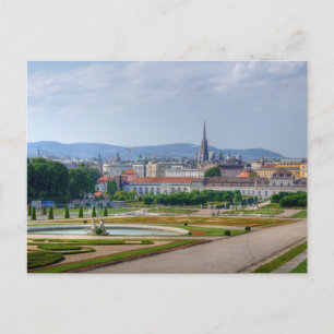 Panoramic View Over Vienna Austria From Belvedere Postcard