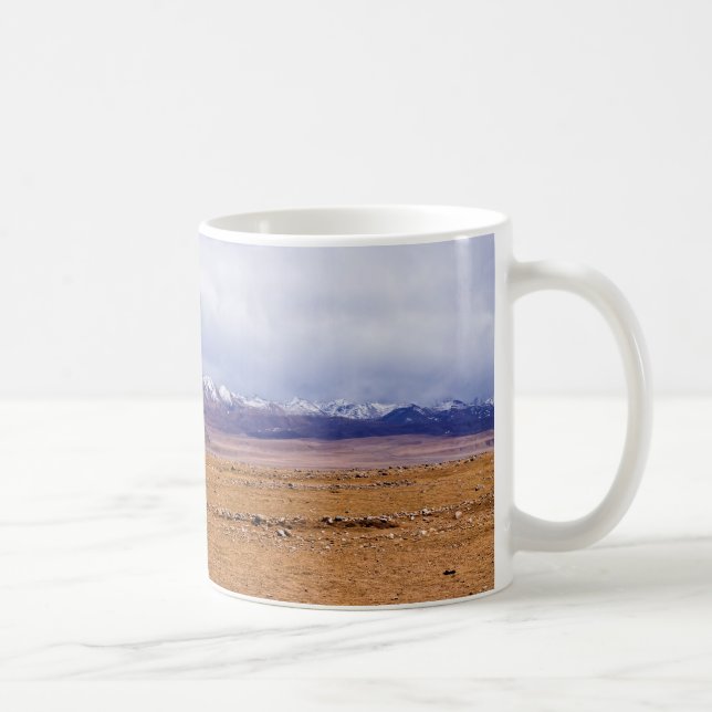 Panoramic view typical mountain landscape - Tibet Coffee Mug (Right)