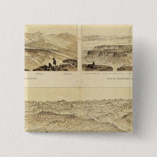Panoramic Views 15 Cm Square Badge