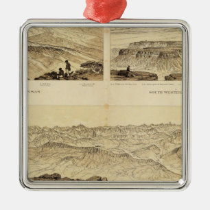 Panoramic Views Metal Tree Decoration