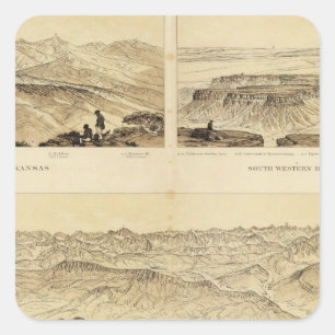 Panoramic Views Square Sticker