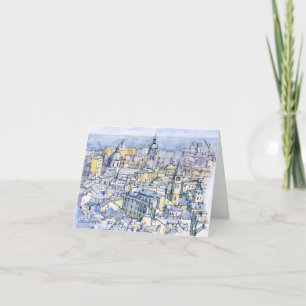 Panoramica di Genova Thank You Card
