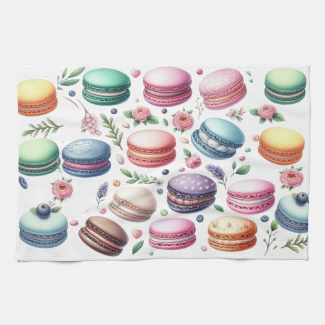 Paños de Cocina Sweet Macarons Tea Towel (Horizontal)