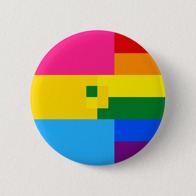 Panromantic Homosexual Pin (Front)