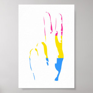 pans pride peace sign