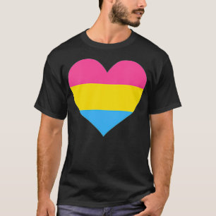 Panseual Heart LGBTQ Omniseual Flag LGBTQ+ Panroma T-Shirt