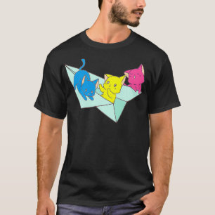 Panseual Pride Lgbt Pan Cat Kawaii Gift Tee Premiu