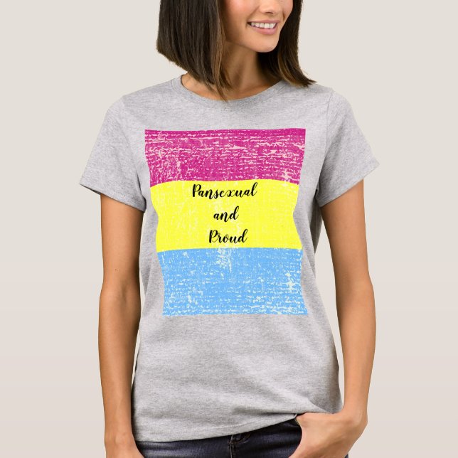 Pansexual and Proud T-Shirt (Front)