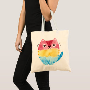 Pansexual_Cat Design Art Tote Bag