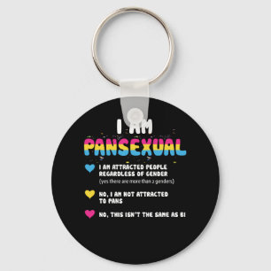 Pansexual Definition - Funny Gay Pride LGBT Key Ring