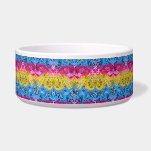 Pansexual Dragon Damask - Pride Flag Colours