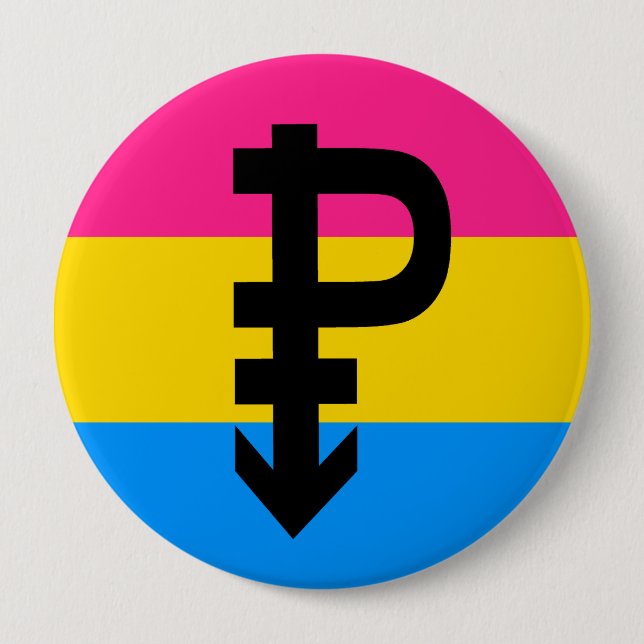Pansexual Flag 10 Cm Round Badge (Front)