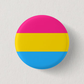 Pansexual flag button/pin 3 cm round badge