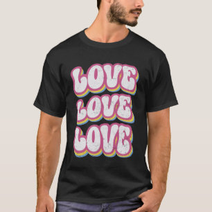 Pansexual Flag Love Pride Pan Vintage T-Shirt