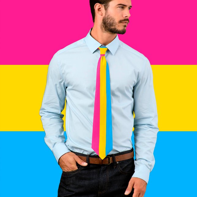 Pansexual Flag & Pride community business /gender Tie (Creator Uploaded)