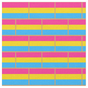 Pansexual Flag & Pride community fashion / gender  Fabric