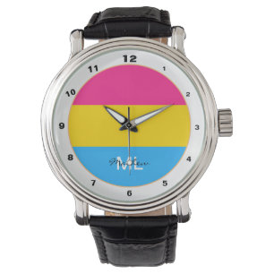 Pansexual Flag & Pride community /monogrammed flag Watch