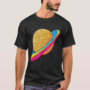 Pansexual Flag Queer Saturn Pan Pride Lgbt Pansexu T-Shirt