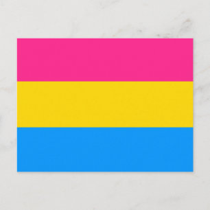 PANSEXUAL FLAG STRIPES -.png Postcard