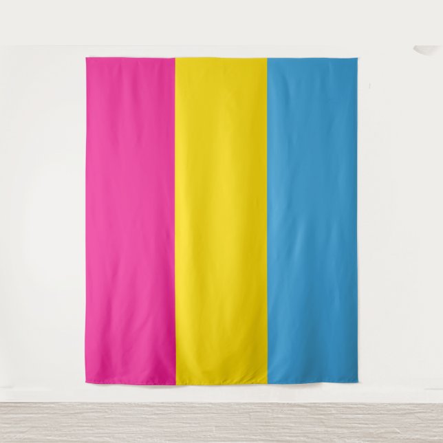 Pansexual Flag Wall Tapestry (Extra Large) (Front)