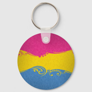 Pansexual Ornamental Flag Key Ring