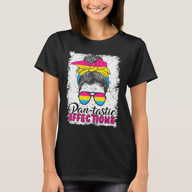 Pansexual Pan tastic Affections Pansexual Flag 1 T-Shirt (Front)