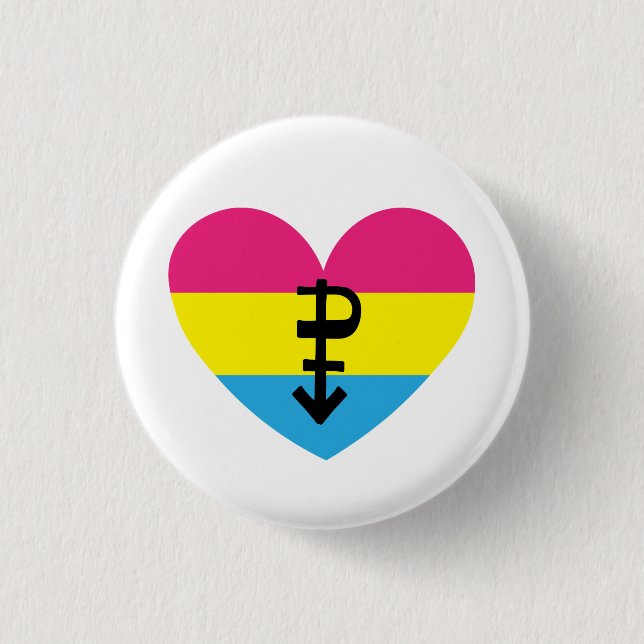 Pansexual Pride 3 Cm Round Badge (Front)