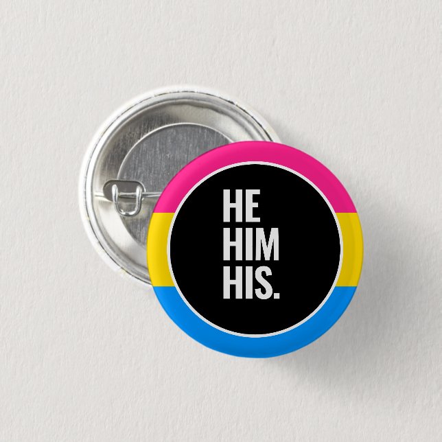 Pansexual Pride 3 Cm Round Badge (Front & Back)