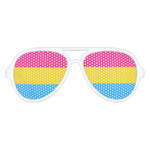 Pansexual Pride Aviator Sunglasses