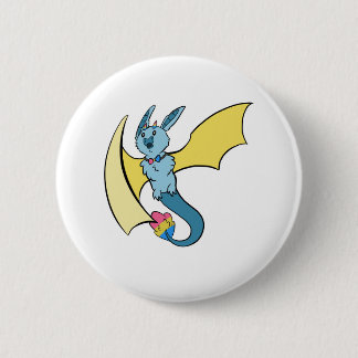 Pansexual Pride Bat Dragon 6 Cm Round Badge