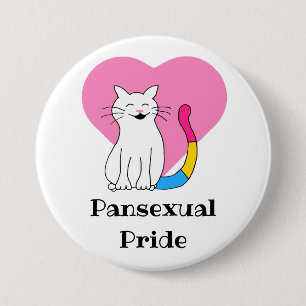 Pansexual Pride Cat 7.5 Cm Round Badge