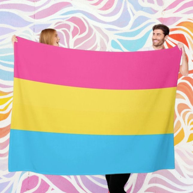 Pansexual Pride Cosy Fleece Blanket (Creator Uploaded)