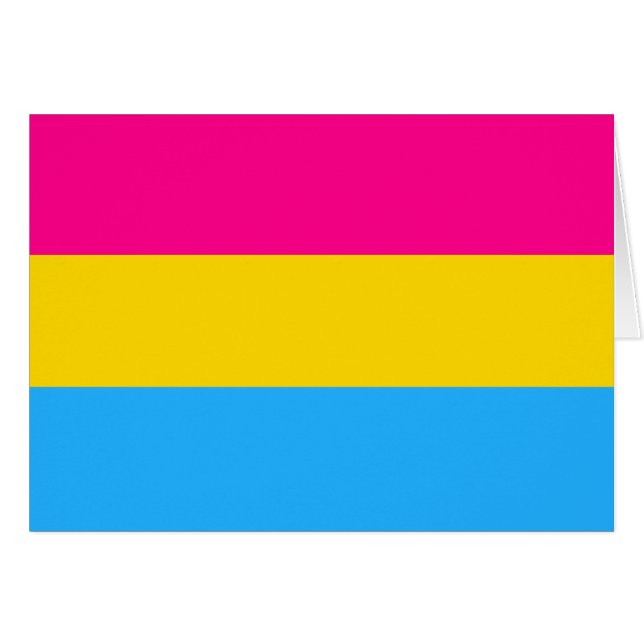 "PANSEXUAL PRIDE FLAG" (Front Horizontal)
