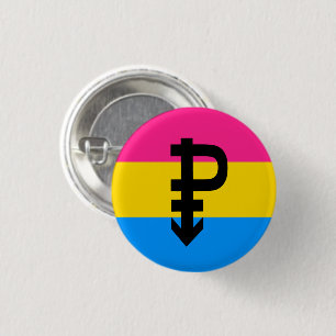 Pansexual Pride Flag 3 Cm Round Badge