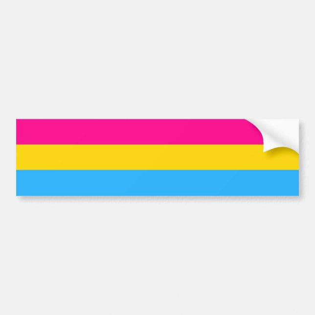 "PANSEXUAL PRIDE FLAG" BUMPER STICKER (Front)