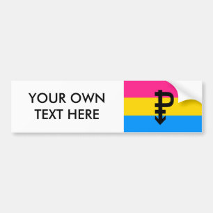 Pansexual Pride Flag Bumper Sticker