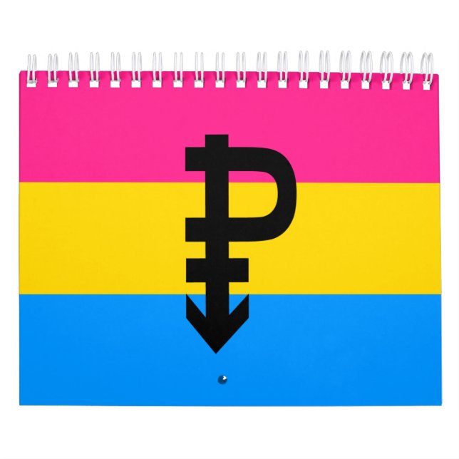 Pansexual Pride Flag Calendar (Cover)