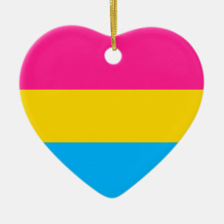 "PANSEXUAL PRIDE FLAG" CERAMIC TREE DECORATION