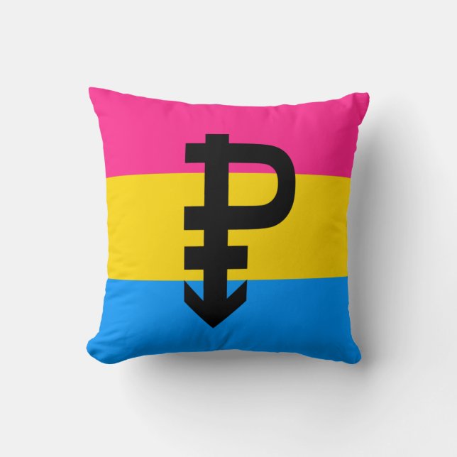 Pansexual Pride Flag Cushion (Front)
