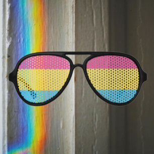 Pansexual Pride Flag Eyepster Party Sunglasses