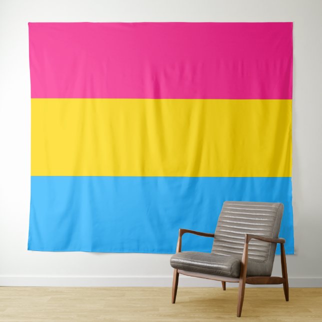 Pansexual Pride Flag Horizontal Tapestry (In Situ (Horizontal))