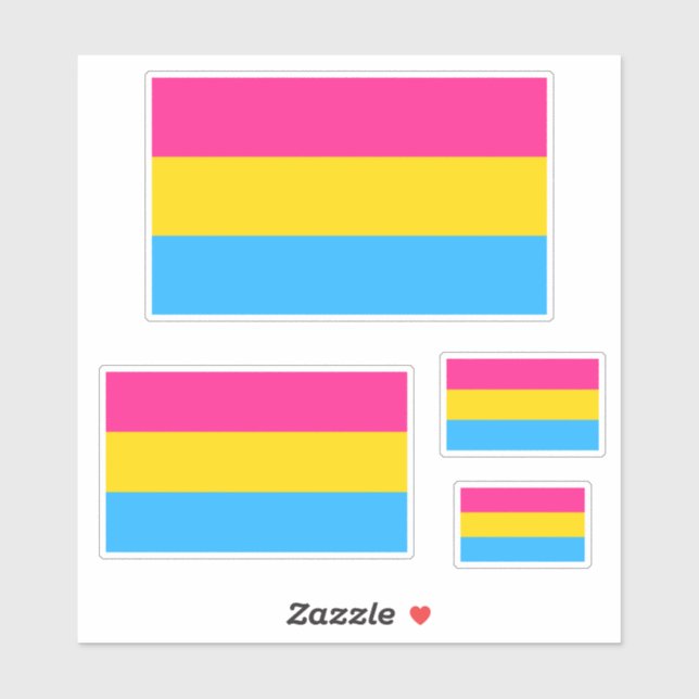 Pansexual Pride Flag LGBTQ (Sheet)