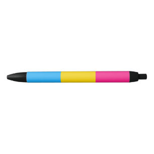 Pansexual Pride Flag LGBTQ Black Ink Pen