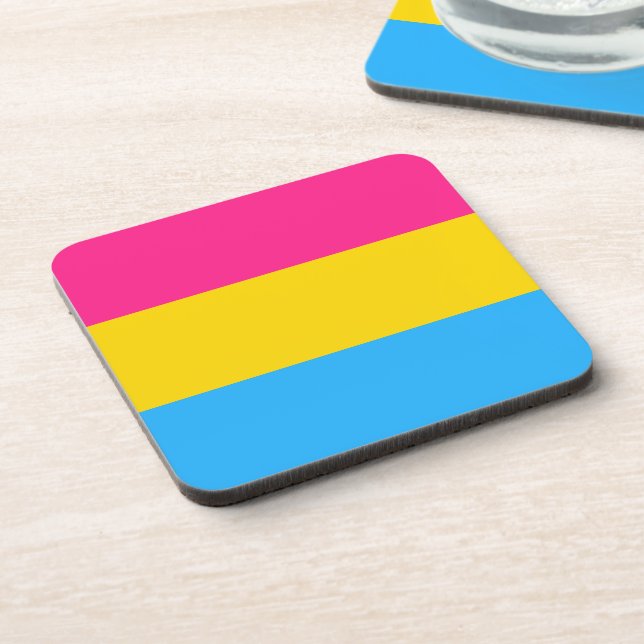 Pansexual Pride Flag LGBTQ Coaster (Left Side)