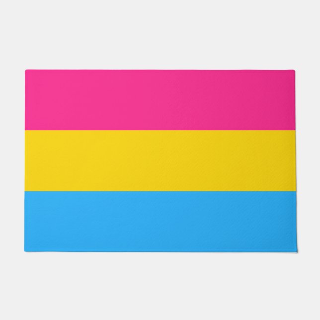 Pansexual Pride Flag LGBTQ Doormat (Front)